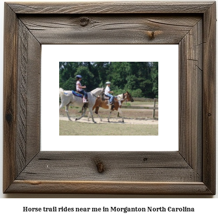 horse trail rides near me in Morganton, North Carolina